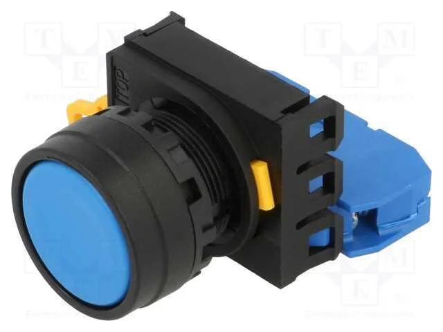 Interruptor: de Press&atilde;o; 22mm; Pos.Est&aacute;v: 2; No; Azul; N&atilde;o Disp.