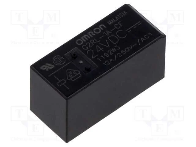Rel&eacute;: Eletromagn&eacute;tico; Spst-No; Ubobina: 24vdc; 12a/250vac; Pcb
