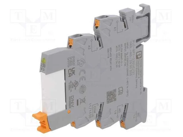 Rel&eacute;: Interface; Spdt; Ubobina: 230vac; 6a; 6a/250vac; 6a/30vdc