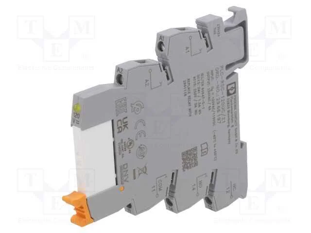 Rel&eacute;: interface, SPDT, Ubobina: 120VAC, 6A, 6A/25.