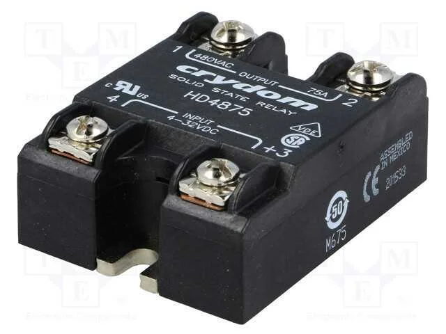 Rel&eacute;: Semicondutores; Ucoma: 4&divide;32vdc; 75a; 48&divide;530vac; -40&divide;80&deg;c
