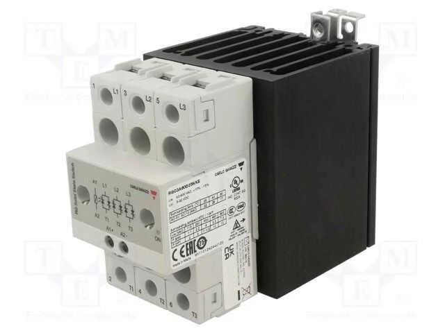 Rel&eacute;: Semicondutores; 25a; Ucom: 42&divide;660vac; 3-F&aacute;sico; S&eacute;rie: Rgc3