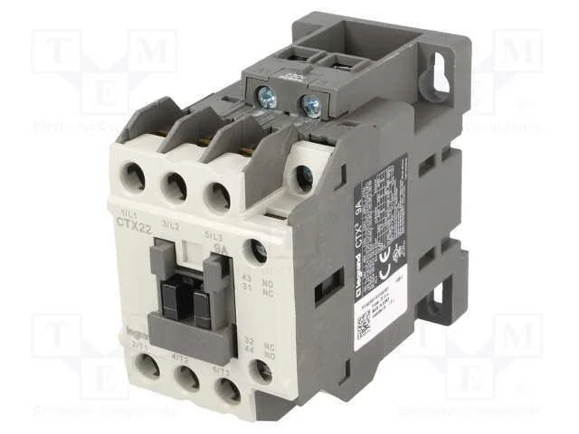Contator: 3 polos, NO x3, Contatos auxiliares: NO.