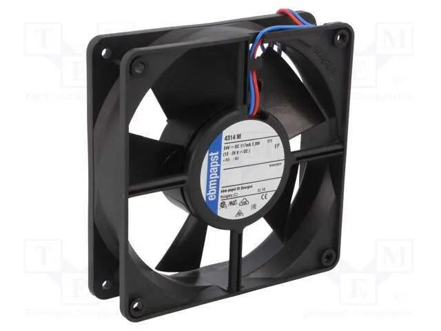 Ventilador: Dc; Transversal; 24vdc; 119x119x32mm; 138m3/H; 39dba