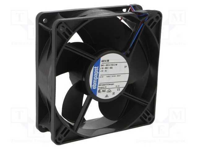 Ventilador: Dc; Transversal; 24vdc; 119x119x38mm; 184m3/H; 42dba