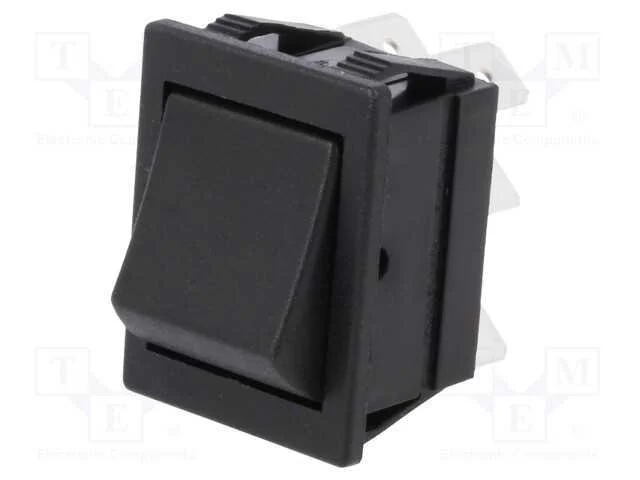 Rocker; Dpdt; Pos: 2; On-On; 16a/250vac; Sa&iacute;: Conectores 6,3x0,8mm