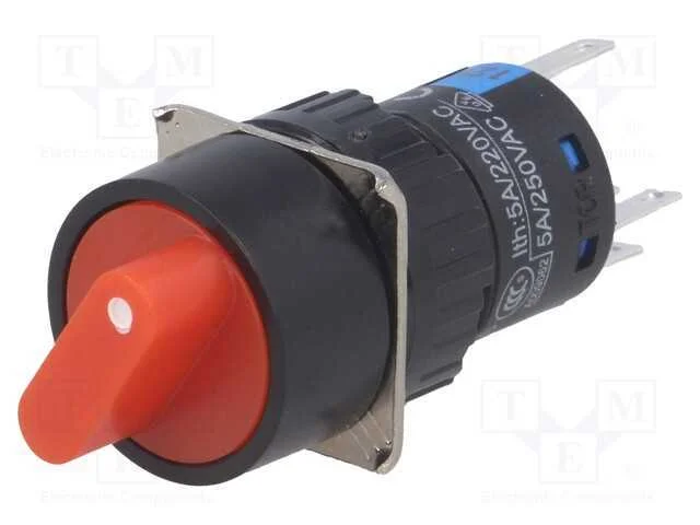 Interruptor: girat&oacute;rio, Pos: 2, SPDT, 3A/220VAC, .