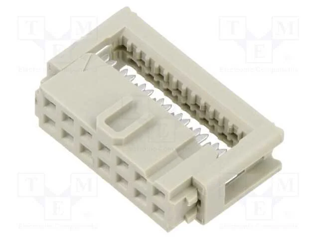 Ficha; Idc; F&ecirc;mea; Pin: 14; para Fita; 1,27mm; R. Contatos: 2,54mm