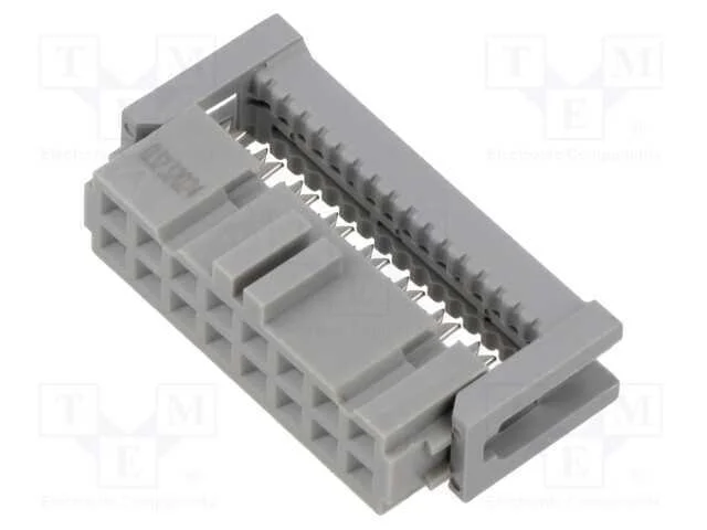 Ficha; Idc; F&ecirc;mea; Pin: 16; Idc; para Fita; 1,27mm; Dourado; 2,5a