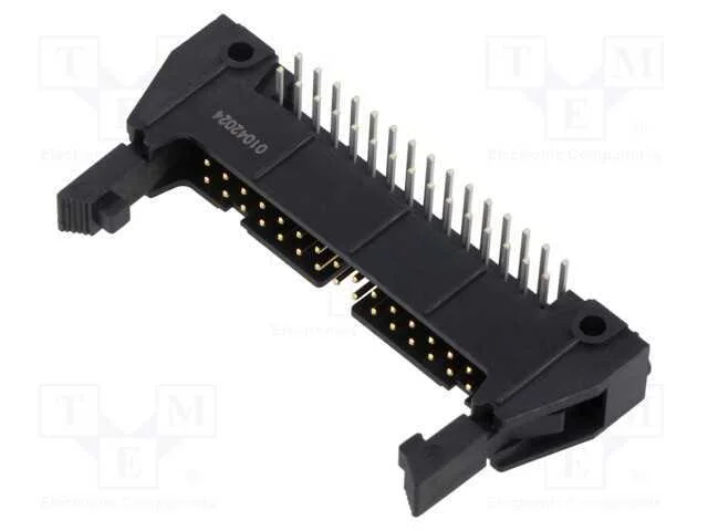 Tomada; Idc; Macho; Pin: 30; Angulares 90&deg;; com Um Ejetor Longo