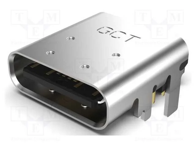 Tomada; Usb C; Tht; Pin: 16; Horizontais; Top Board Mount; Usb 2.0