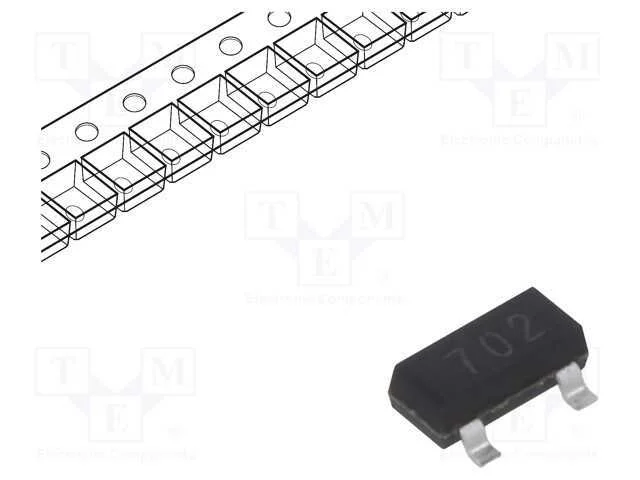 Trans&iacute;stor: N-Mosfet; Unipolar; 60v; 280ma; Idm: 1,2a; 350mw; Sot23