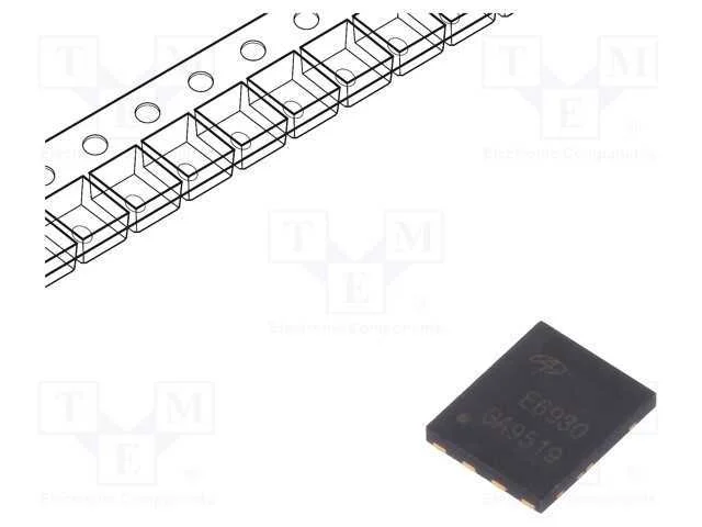 Trans&iacute;stor: N-Mosfet X2; Unipolar; 30v; 22/85a; 9,6/30w; Dfn5x6