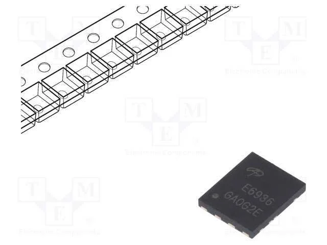 Trans&iacute;stor: N-Mosfet X2; Unipolar; 30v; 35/67a; 9,6/15w; Dfn5x6