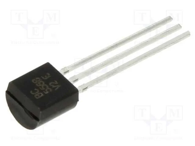 Trans&iacute;stor: PNP, bipolar, 65V, 0,1A, 500mW, TO92