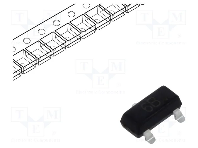 Trans&iacute;stor: Npn; Bipolar; 45v; 0,5a; 300mw; Sot23