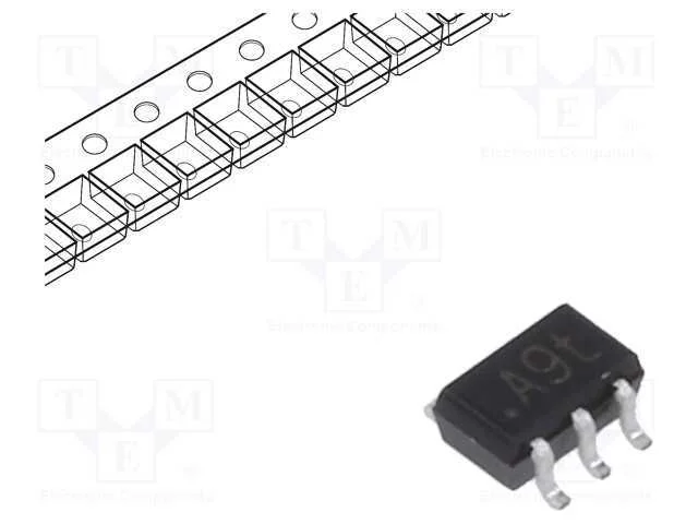 Trans&iacute;stor: PNP x2, bipolar, 45V, 0,1A, 300mW, SC.