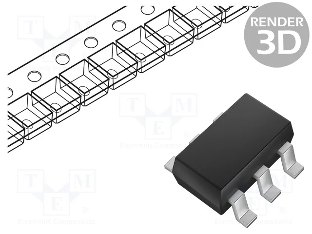 Trans&iacute;stor: N-Mosfet X2; Unipolar; 50v; 0,2a; 0,2w; Sot363
