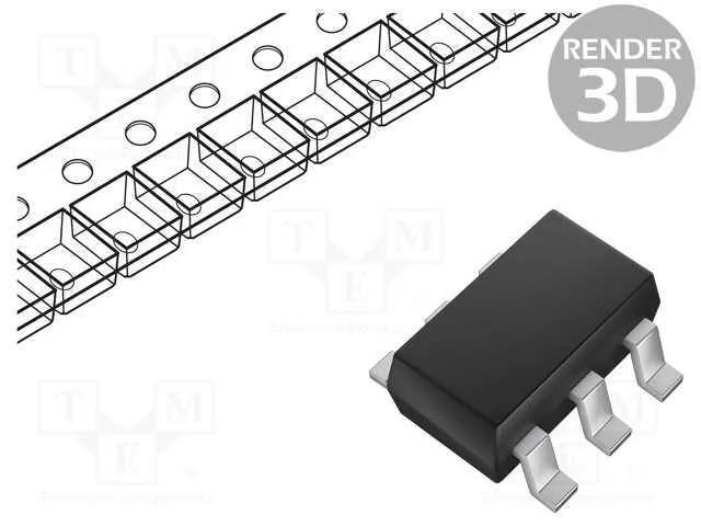 Trans&iacute;stor: N-Mosfet X2; Unipolar; 25v; 500ma; Idm: 1,3a; 0,3w