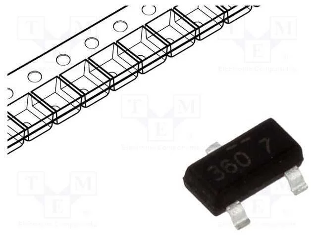 Trans&iacute;stor: P-Mosfet; Unipolar; -30v; -2a; 0,5w; Supersot-3