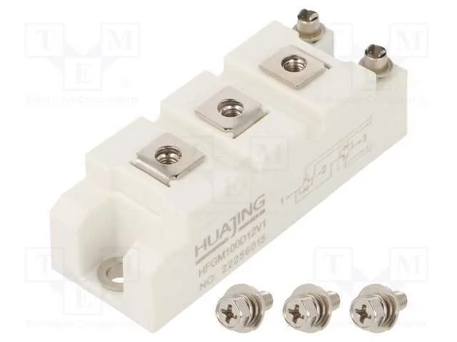 M&oacute;dulo: Igbt; Trans&iacute;stor/Trans&iacute;stor; Meia Ponte Igbt; Ic: 100a; V1