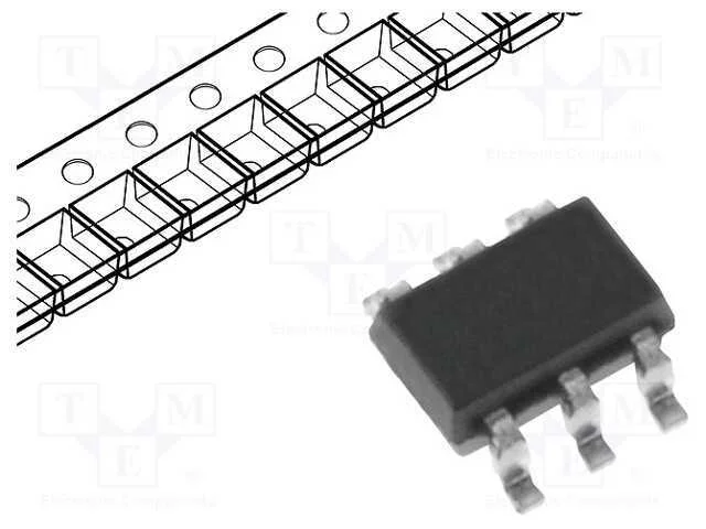Trans&iacute;stor: N-Mosfet X2; Unipolar; 50v; 0,51a; 0,96w; Supersot-6