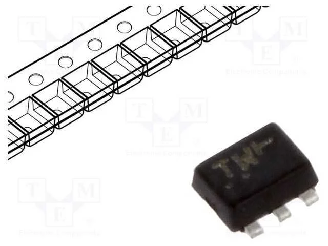 Trans&iacute;stor: N/P-MOSFET, unipolar, par complementa.