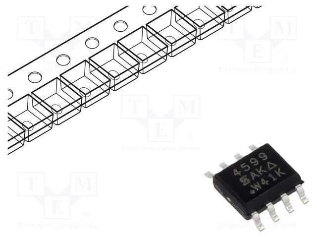 Trans&iacute;stor: N/P-Mosfet; Trenchfet&reg;; Unipolar; 40/-40v; 6,8/-5,8a