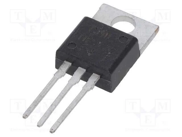 Trans&iacute;stor: PNP, bipolar, 100V, 3A, 2/40W, TO220