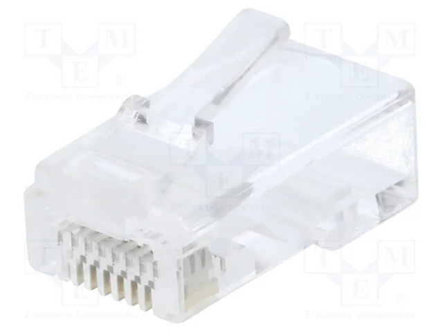 Ficha, Rj45, Cat: 6, N&atilde;o Blindados,Orif&iacute;cio de Pass, Sistema: 8p8c