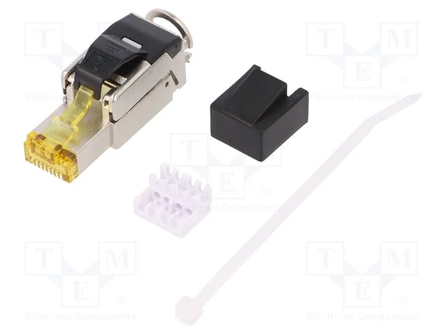Ficha, Rj45, Cat: Cat 8.1, Blindadas, Sistema: 8p8c, 6&divide;7,5mm, Macho