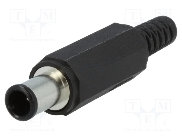 Ficha, de Alimenta&ccedil;&atilde;o Dc, Macho, 6,5/4,3/1,4mm, com Cabo, Solda