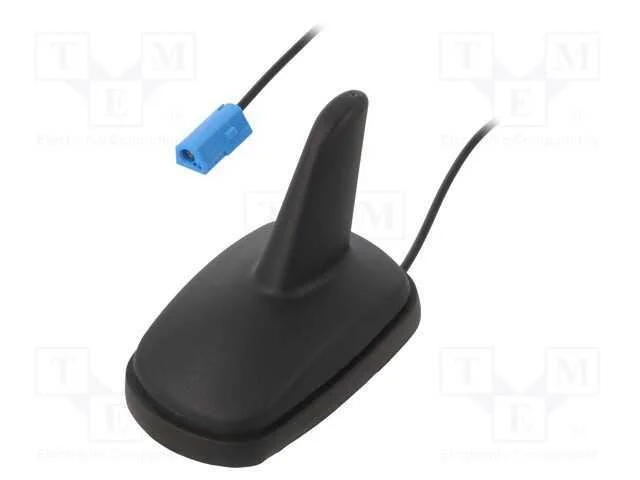 Antena, SHARK, AM,FM, Opel GM, preta, 12VDC, RG17.