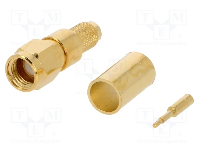 Ficha, Sma, Macho, Simples, 50o, H155, Cerrar, com Cabo, Ptfe