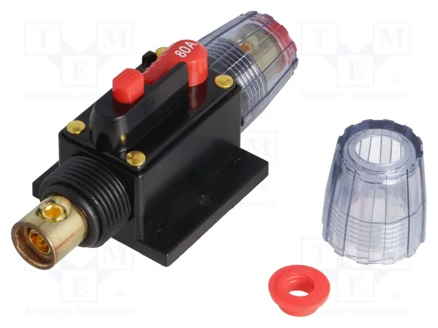 Fus&iacute;vel: Autom&aacute;tico, Automotivo, 80a, Preta, 12&divide;24vdc, Retardado
