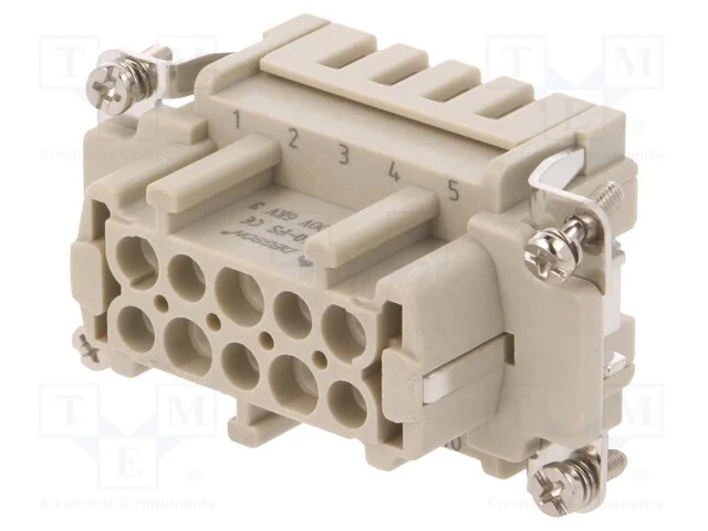 Conector: HDC, inserto de contatos, f&ecirc;mea, DE, PI.