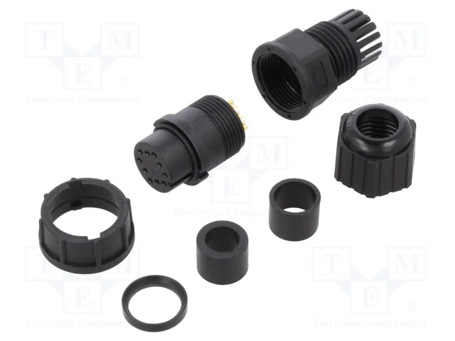 Conector: redondos, ficha, Tamanho C, f&ecirc;mea, PIN:.