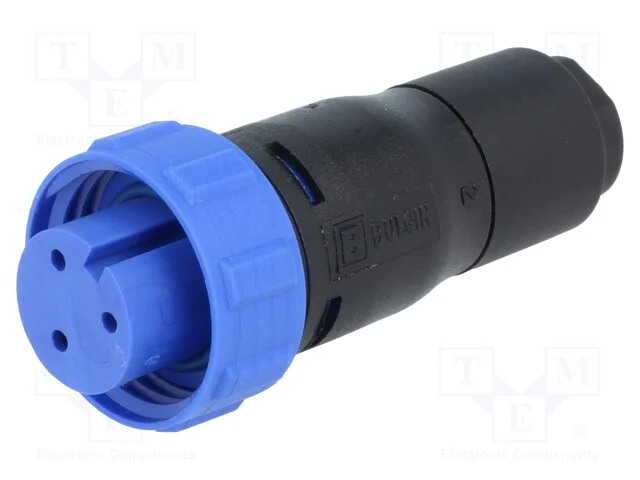 Conector: redondos, ficha, f&ecirc;mea, PIN: 3, sem con.