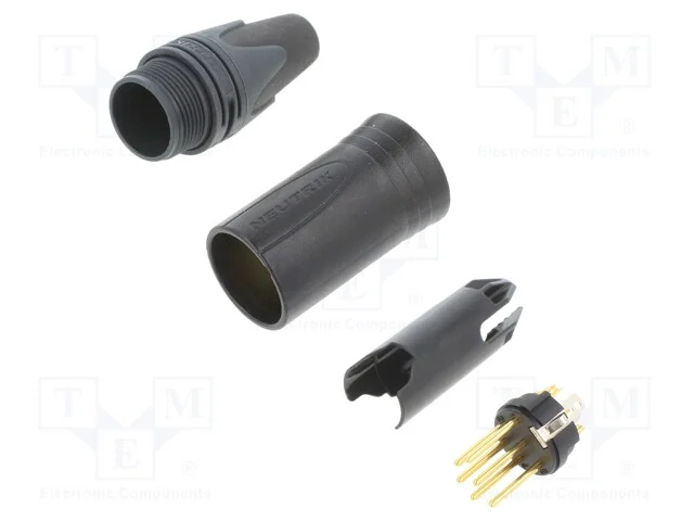 Ficha, Xlr, Macho, Pin: 6, Simples, com Cabo, Solda, Contatos: Lat&atilde;o