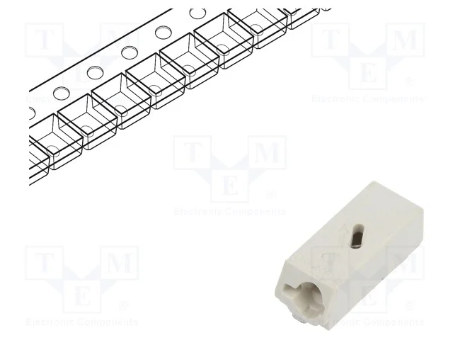 Conector: de Pino, Dg2003, 6mm, Faixas: 1, 0,5&divide;1,5mm2, 10a, Smt, 200v