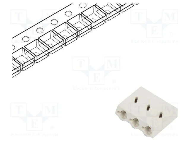 Conector: de pino, DG2003, 6mm, faixas: 3, 0,5&divide;1,.
