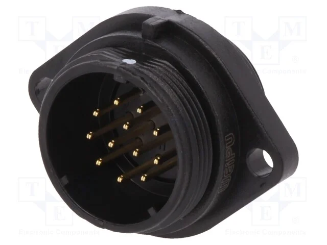 Tomada, Sp21, Macho, Pin: 12, Ip68, 5a, Solda, 400v, 0,75mm2, -25&divide;85c