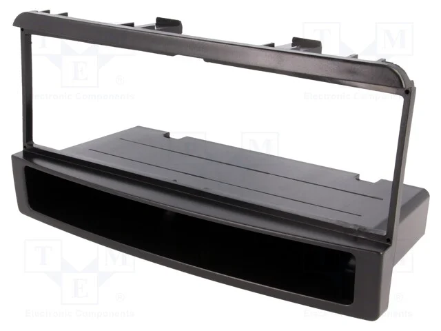 Moldura do R&aacute;dio, Ford,Mazda, 1 Din, Preta
