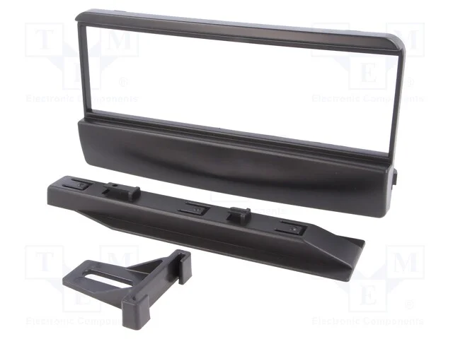 Moldura do R&aacute;dio, Ford,Mazda, 1 Din, Preta
