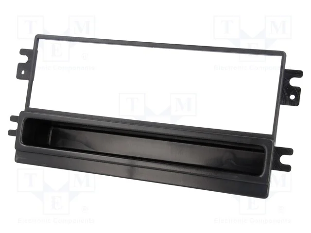 Moldura do R&aacute;dio, Kia,Mazda, 1 Din, Preta