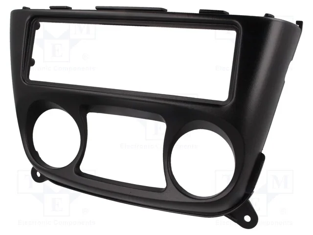Moldura do R&aacute;dio, Nissan, 1 Din, Preta