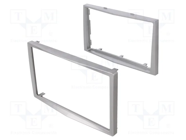 Moldura do R&aacute;dio, Opel, 2 Din, Prateado Claro