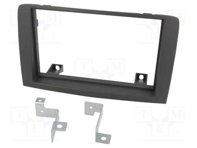 Moldura do R&aacute;dio, Fiat,Lancia, 2 Din, Cinzenta