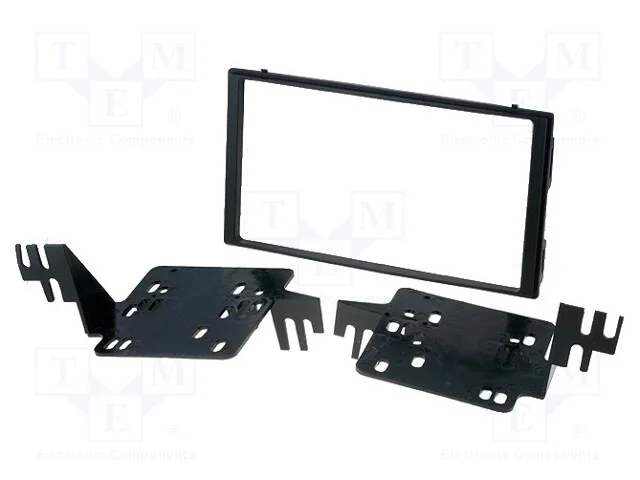 Moldura do R&aacute;dio, Hyundai,Kia, 2 Din, Preta