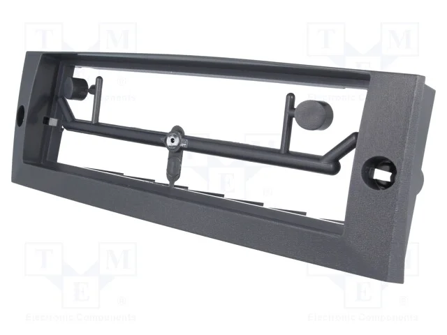 Moldura do r&aacute;dio, Mitsubishi, 1 DIN, preta